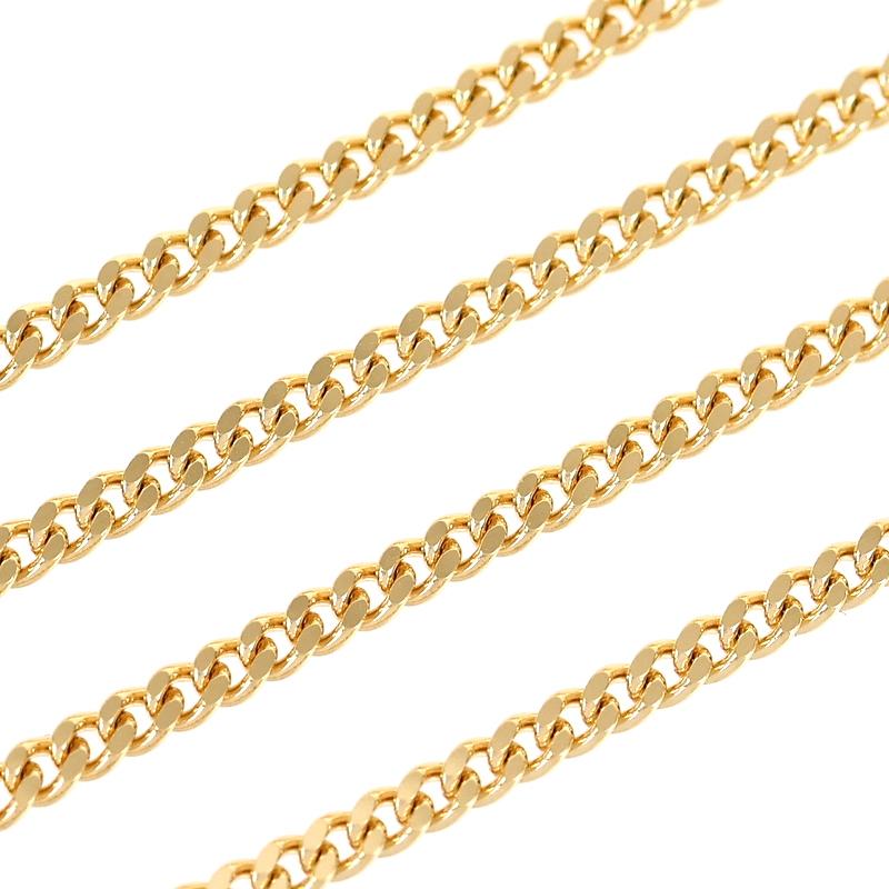 【18金】喜平キヘイネックレス K18YG 喜平 ネックレス 18金 10.2g 40cm 二面喜平 K18YG イエローゴールド