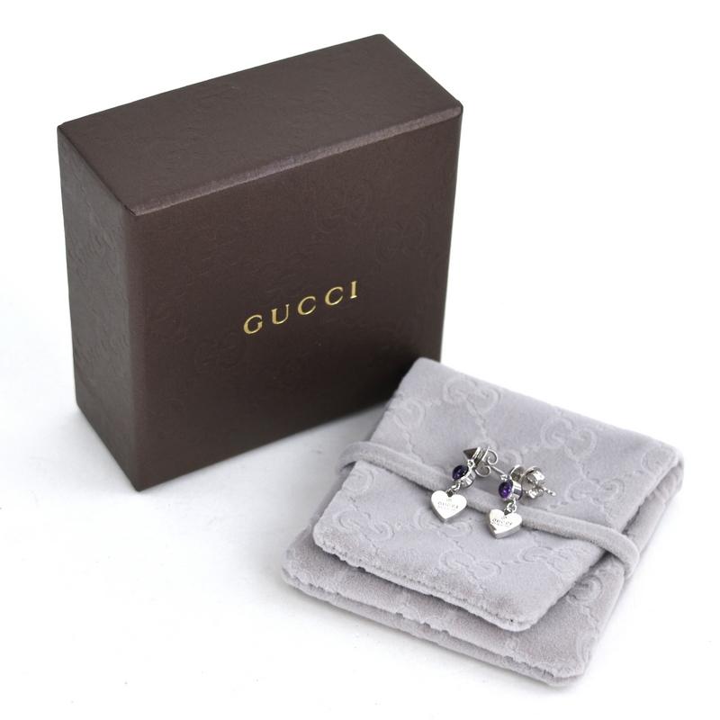 GUCCI プレートスイングピアス SV925 GUCCI グッチ スイングピアス シルバー SV925 両耳用 2個セット