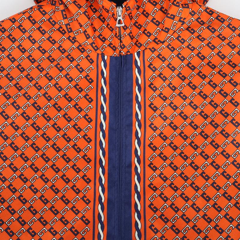 グッチ ジャケット メンズ ジオメトリックGプリント ナイロンジップ