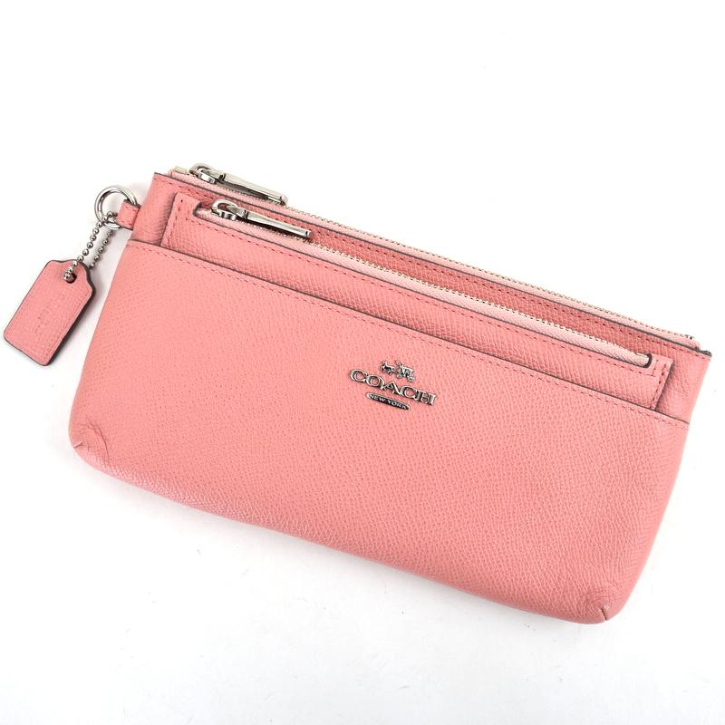 coachの財布 COACH（コーチ） 財布 レディース エンボスドテクスチャード ジップ