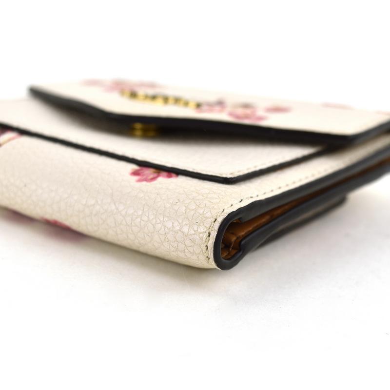 COACH ラメ花柄 三つ折り財布 ホワイト COACH 【並行輸入品】コーチ 財布 レディース 三つ折り財布