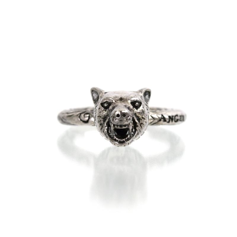 未使用 GUCCI グッチ アンガーフォレスト ラビットヘッドリング 19号 GUCCI 希少 レア物 アンガーフォレスト ラビットヘッド リング