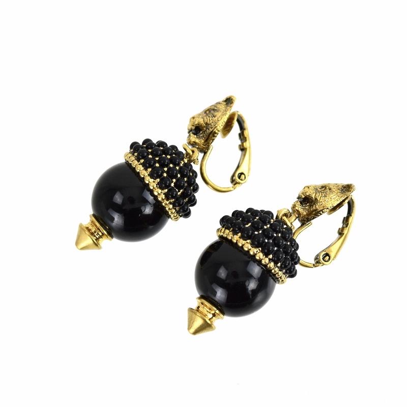 GUCCI（グッチ） イヤリング タイガー アンティーク調 ゴールド