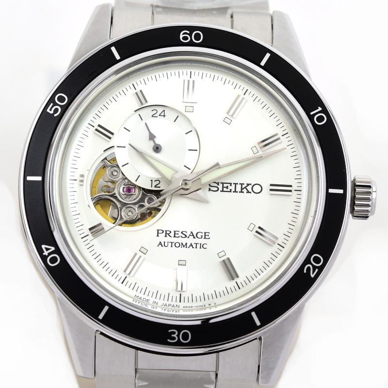 【999.9】SEIKO プレザージュ 自動巻き　4R39-00Z0 Seiko Presage 4R39-00Z0 24 Jewels Stainless Steel Box