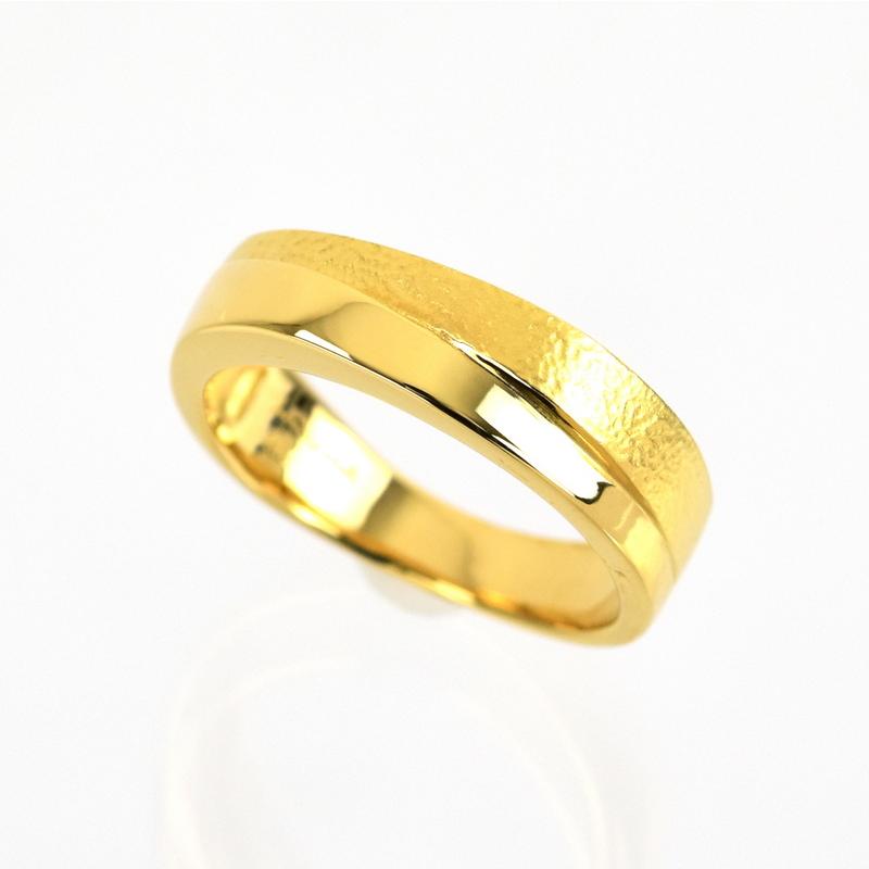ラソマ リング イエローゴールド 18金 18K K18YG 16.5号 16号