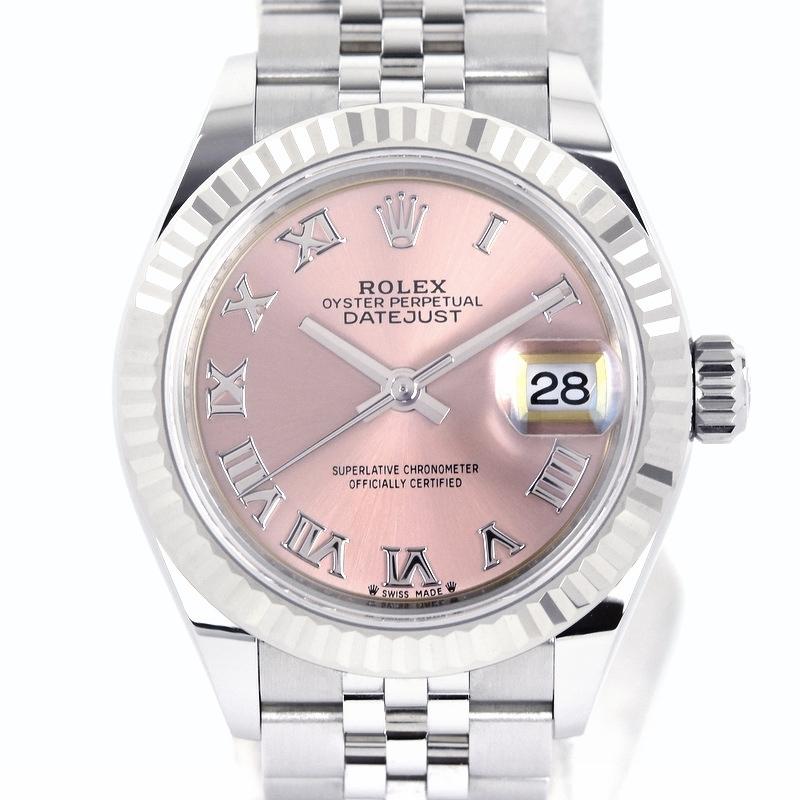 ロレックス レディ デイトジャスト SS/K18WG 279174 ROLEX 腕時計 ピンク文字盤 レディ デイトジャスト 28 ロレックス ピンクローマ 279174 ランダム