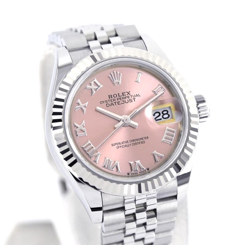 ロレックス ROLEX デイトジャスト28 ランダムシリアル 279174 ピンク ジュビリーブレス SS/K18WG レディース 腕時計 レディ デイトジャスト 28 ロレックス ピンクローマ 279174 ランダム