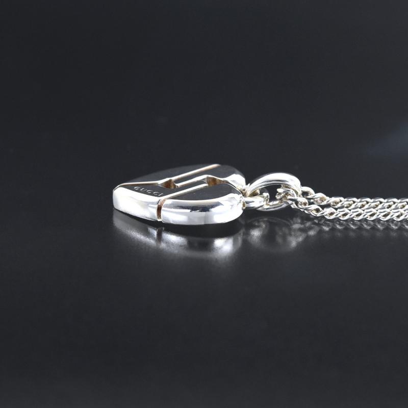 GUCCI ノット ハート 45cm シルバー925 ネックレス 0779b02 GUCCI ノット ハート 45cm シルバー925 ネックレス 0779b02