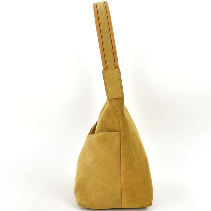 GUCCI スエード ワンショルダーバッグ 肩掛け ブラウン レザー グッチ GUCCI グッチ バッグ レディース ワンショルダー スエード