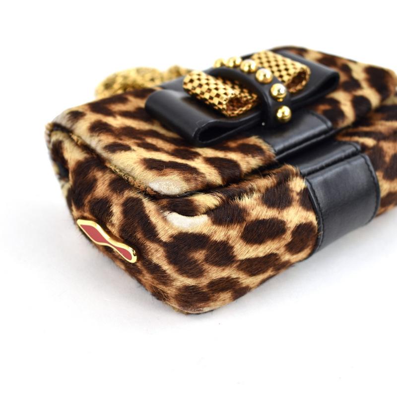 ★クリスチャンルブタンレオパード柄 レザー チェーンショルダーバッグ レディース Christian Louboutin（クリスチャンルブタン） クリスチャン ルブタン