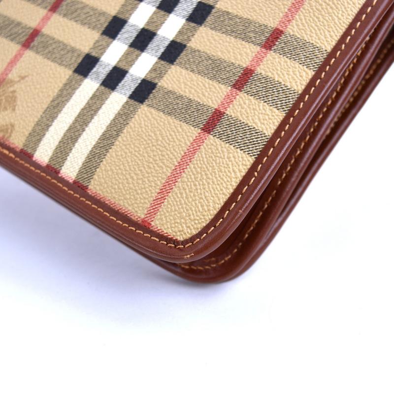 良品 バーバリー クラッチバッグ セカンドバッグ ノヴァチェック BURBERRY（バーバリー） セカンドバッグ クラッチバッグ ノバチェック
