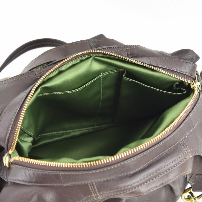 美品✨COACH　コーチ　メッセンジャーバッグ　レザー　ダークブラウン コーチ COACH コーチ レザーバッグ COACH アウトレット ペース