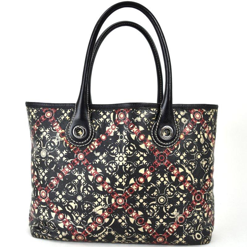 CHANEL シャネル　ブラック　 オールレザーバッグ　美品 210.jpg