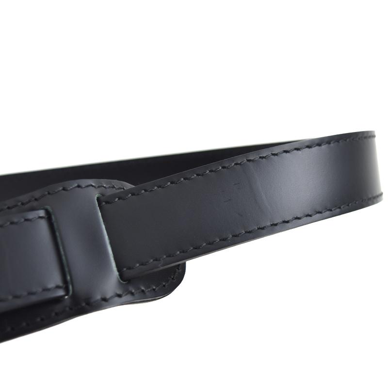 Louis Vuitton ブラックストラップ 未使用】LOUIS VUITTON ブラックレザー ストラップ LOUIS VUITTON(ルイ
