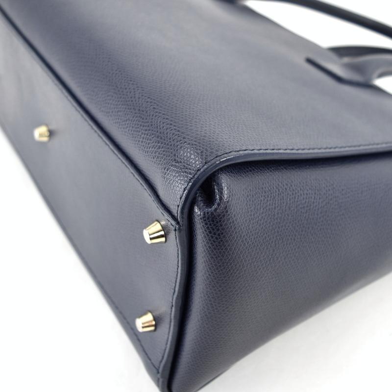 【極美品】FURLA ブラック 　濃紺　ネイビー　フルラ　ハンドバッグ FURLA フルラ 2WAYバッグ ショルダー ハンド フラップバッグ