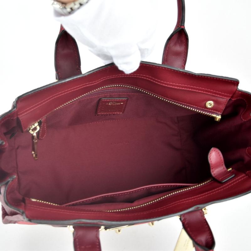 COACH（コーチ） バッグ スワッガー27 36109 レッド系 パイソン型押し