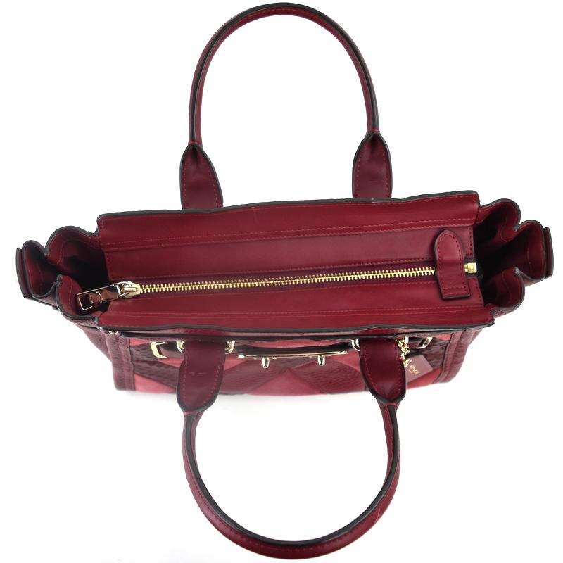 COACH（コーチ） バッグ スワッガー27 36109 レッド系 パイソン型押し