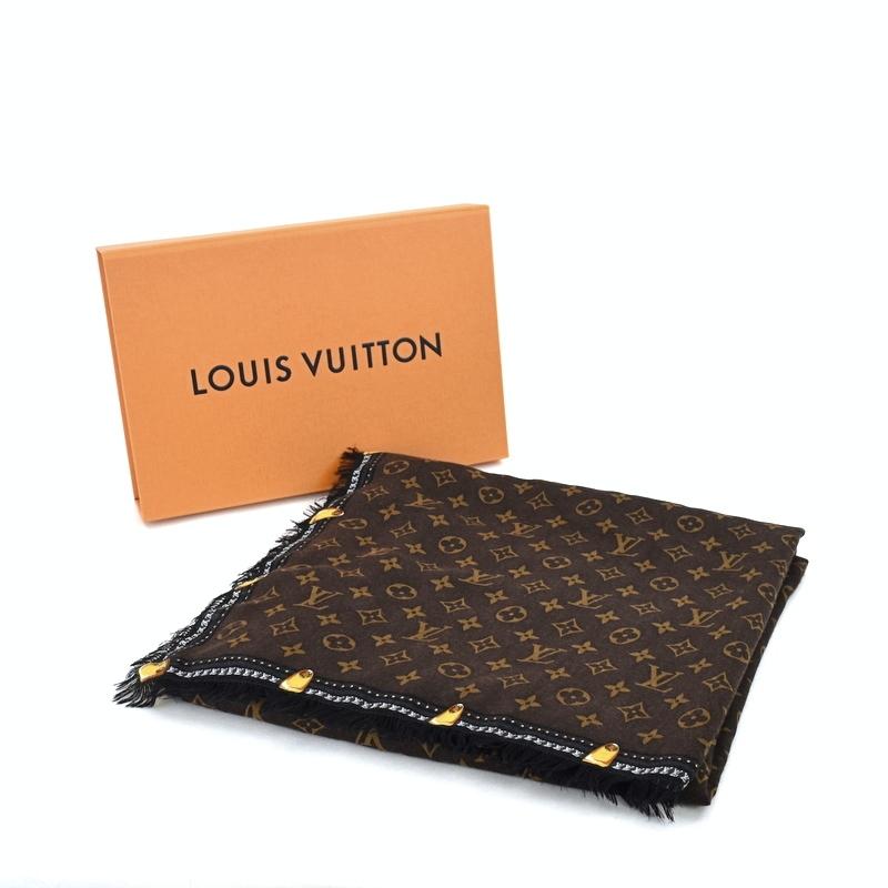 LOUIS VUITTON（ルイ・ヴィトン） 大判ストール ウール100% ブラウン
