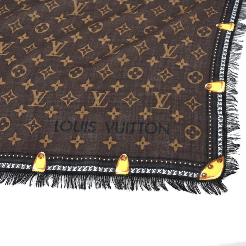 ルイヴィトン 大判ストール 美品 LOUIS VUITTON 大判ストール ショール ショール・モノグラム