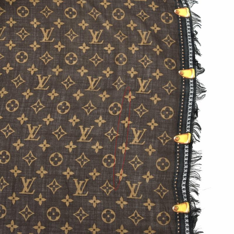 LOUIS VUITTON（ルイ・ヴィトン） 大判ストール ウール100% ブラウン