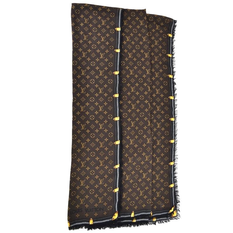 LOUIS VUITTON　大判ストール 中古・古着通販】LOUIS VUITTON (ルイ ヴィトン) モノグラム大判