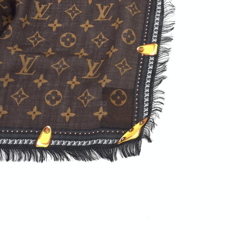 LOUIS VUITTON（ルイ・ヴィトン） 大判ストール ウール100% ブラウン