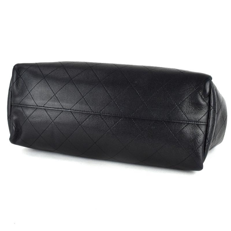 キャビアスキン シャネル 2WAYチェーントート ブラック ソフトキャビア