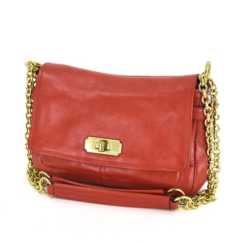 COACH（コーチ） バッグ レディース 2WAYチェーンショルダー オレンジ