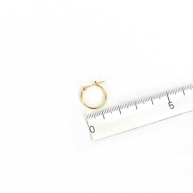 K18　フープピアス　0.6グラム K18 フープピアス 0.6グラム