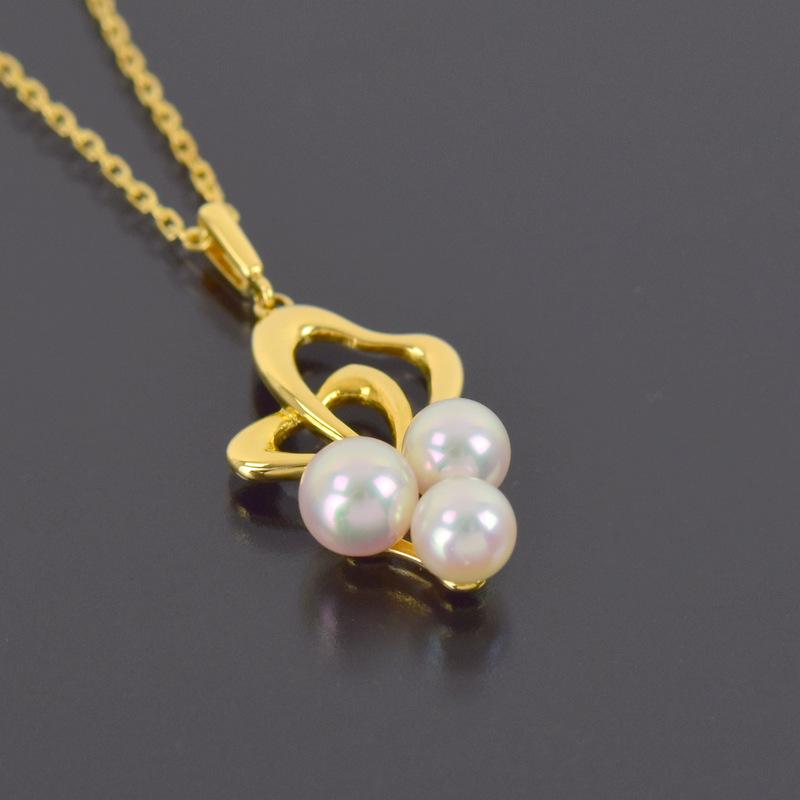 ミキモト ネックレス パール 真珠 約4.9〜5.6mm 18金 18k K18YG 