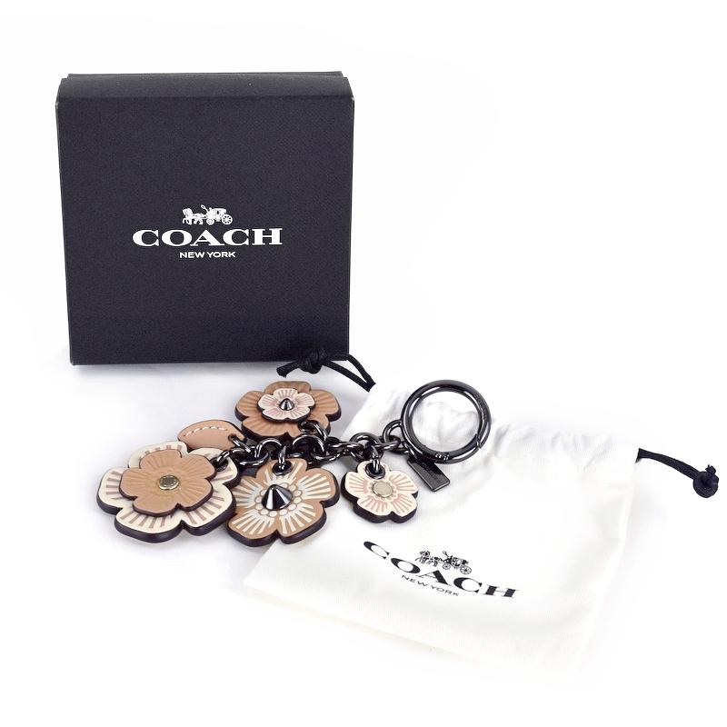 COACH（コーチ） ティーローズミックスバッグチャーム ベージュ系