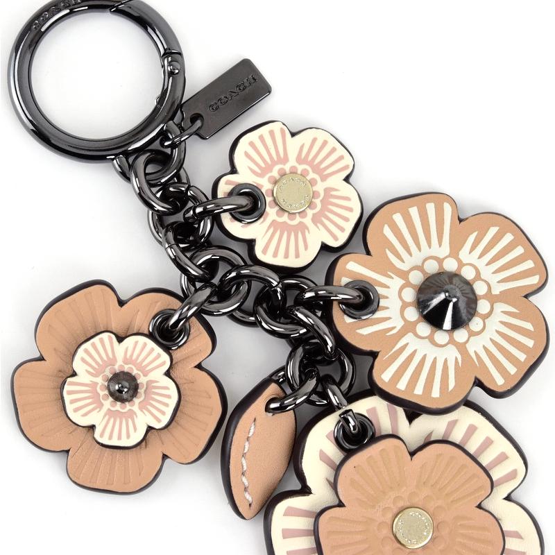 COACH（コーチ） ティーローズミックスバッグチャーム ベージュ系