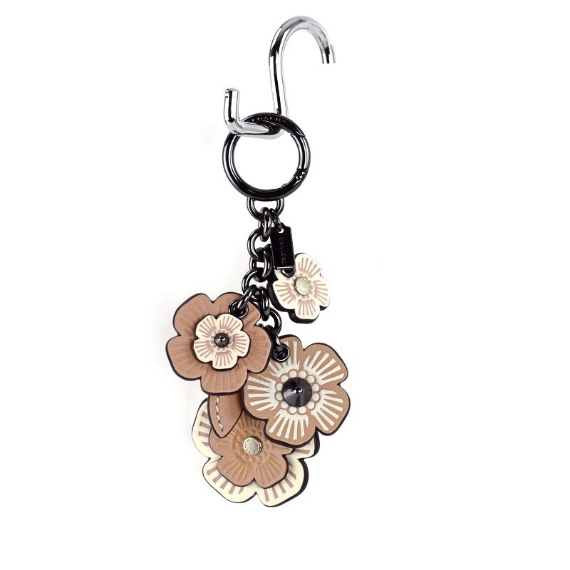 COACH（コーチ） ティーローズミックスバッグチャーム ベージュ系