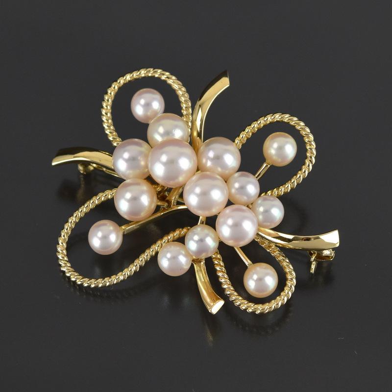 MIKIMOTO ミキモト ブローチ レディース パール 真珠 約5.2mm MIKIMOTO ミキモト ブローチ レディース パール 真珠 約5.2mm