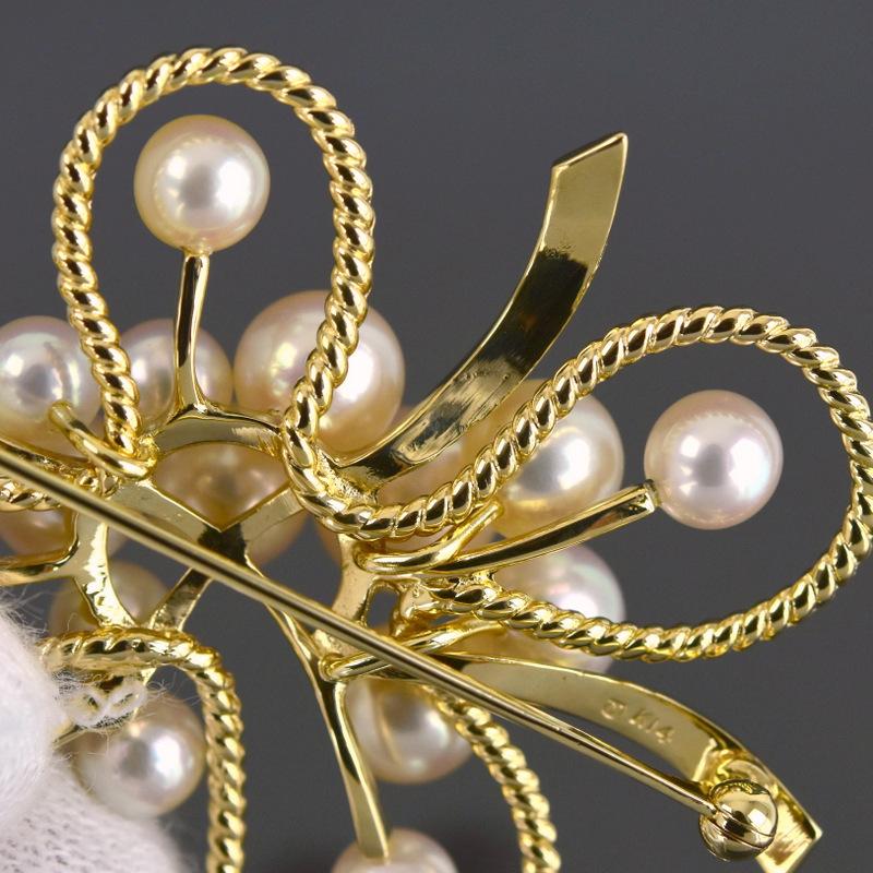 MIKIMOTO ミキモト ブローチ レディース パール 真珠 約5.2mm MIKIMOTO ミキモト ブローチ レディース パール 真珠 約5.2mm