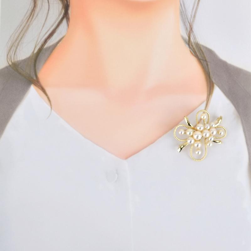 MIKIMOTO ミキモト ブローチ レディース パール 真珠 約5.2mm MIKIMOTO ミキモト ブローチ レディース パール 真珠 約5.2mm