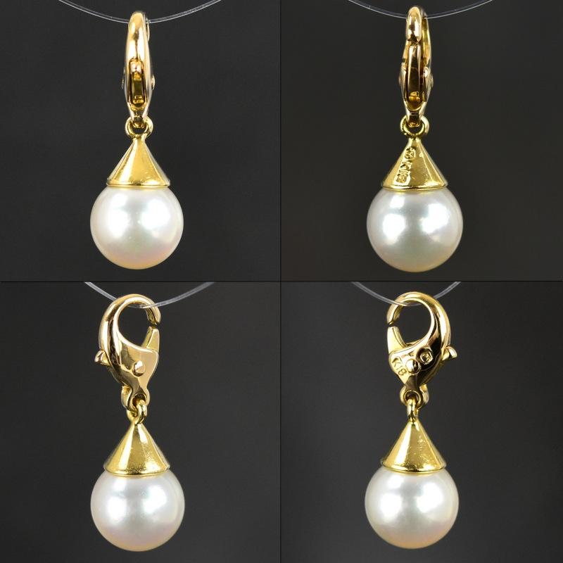 MIKIMOTO（ミキモト） ブレスレット 5モチーフ チャーム付き パール