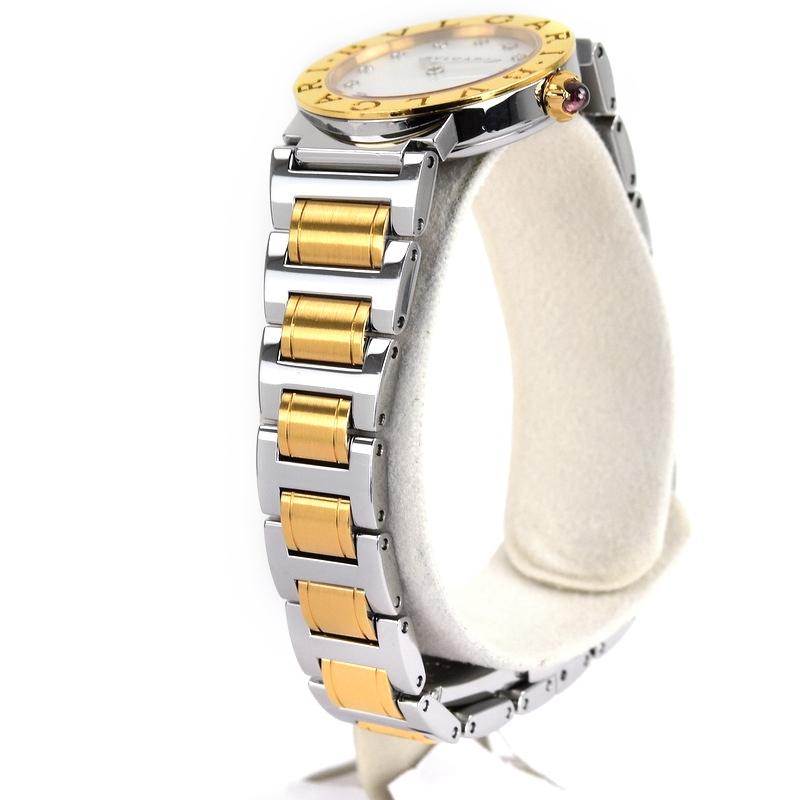 ブルガリ BVLGARI ブルガリブルガリ BBLP26SG ホワイトシェル ピンクゴールド/ステンレススチール クオーツ レディース 腕時計 ブルガリ BVLGARI ブルガリブルガリ BBLP26SG ホワイトシェル ピンク