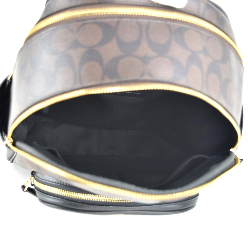COACH（コーチ） リュック 5671 シグネチャー ダークブラウン×ブラック
