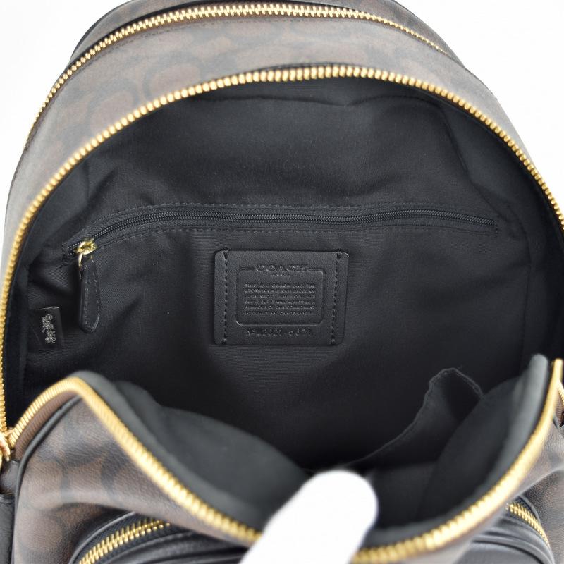 COACH（コーチ） リュック 5671 シグネチャー ダークブラウン×ブラック
