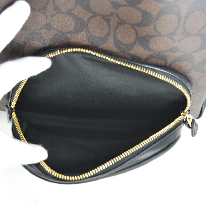 COACH（コーチ） リュック 5671 シグネチャー ダークブラウン×ブラック