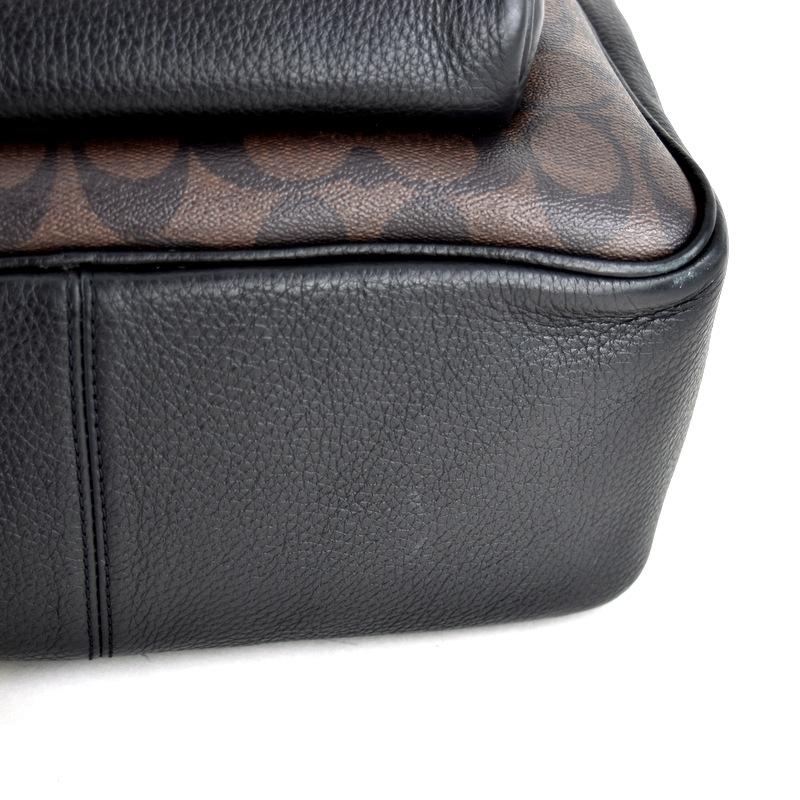 COACH（コーチ） リュック 5671 シグネチャー ダークブラウン×ブラック