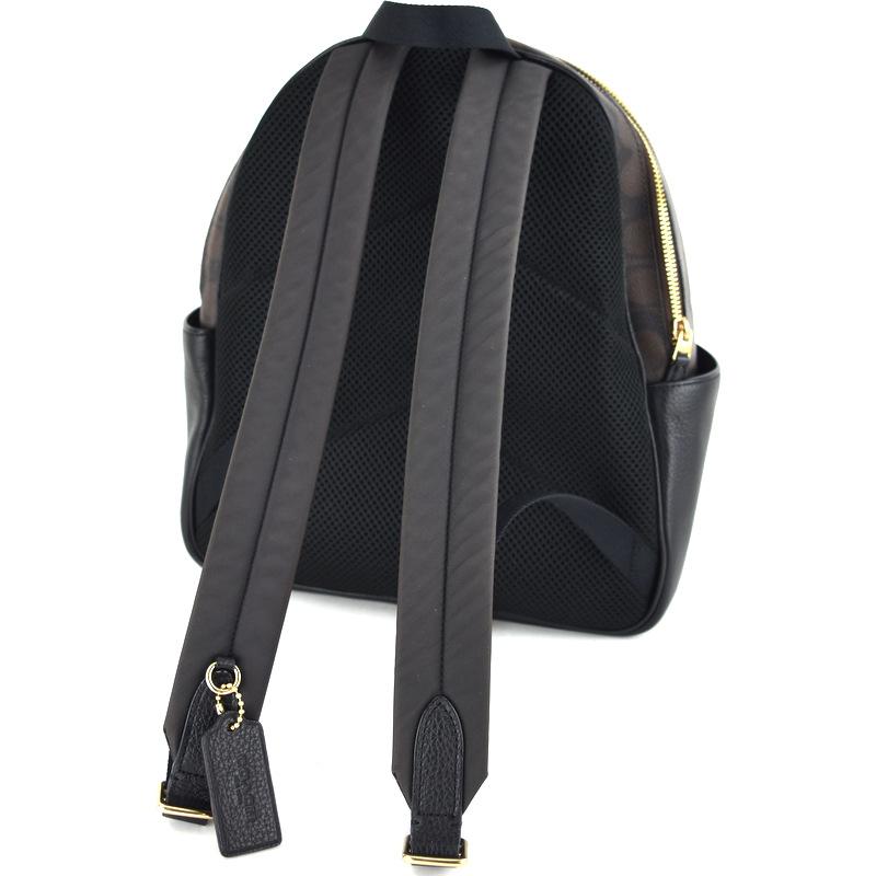COACH（コーチ） リュック 5671 シグネチャー ダークブラウン×ブラック