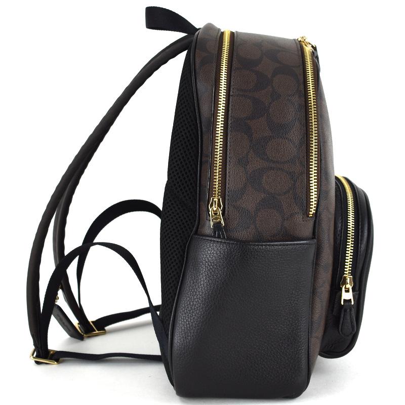 COACH（コーチ） リュック 5671 シグネチャー ダークブラウン×ブラック