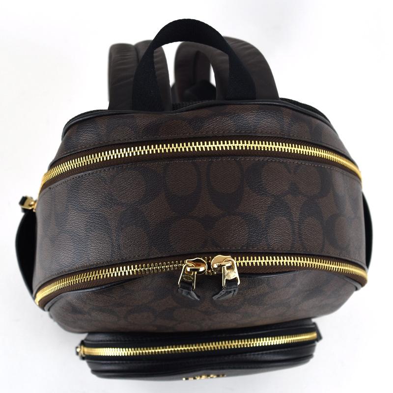 COACH（コーチ） リュック 5671 シグネチャー ダークブラウン×ブラック
