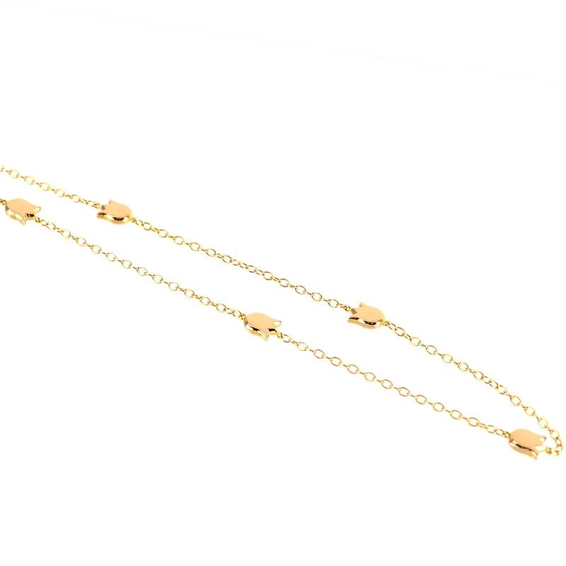 Cartier（カルティエ） ネックレス 18金 リリーオブザバレー ピンク 