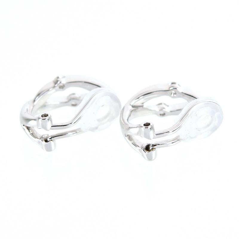 イヤリング レディース ダイヤモンド 0.10ct 0.1ct 18金 18k ホワイト 