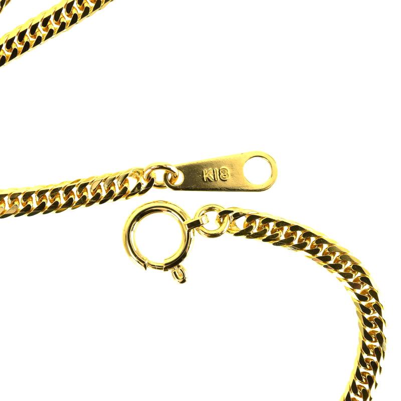 喜平 アンクレット 六面W喜平 18金 18k イエローゴールド 26.5cm 約