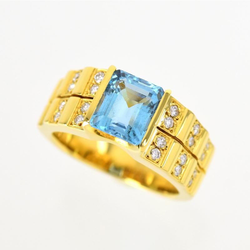 MIKIMOTO ミキモト 指輪 レディース アクアマリン 1.77ct MIKIMOTO ミキモト 指輪 レディース アクアマリン 1.77ct