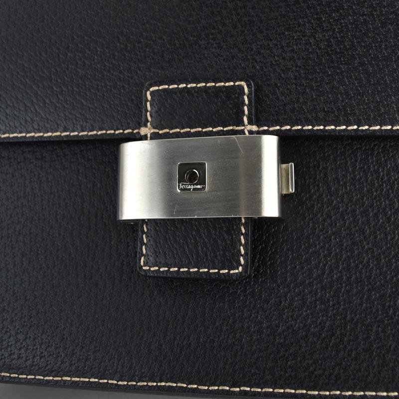 FERRAGAMO フェラガモ バッグ メンズ セカンドバッグ レザー